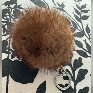 Real Mink Fur Pom Pom Keychain Bag Charm